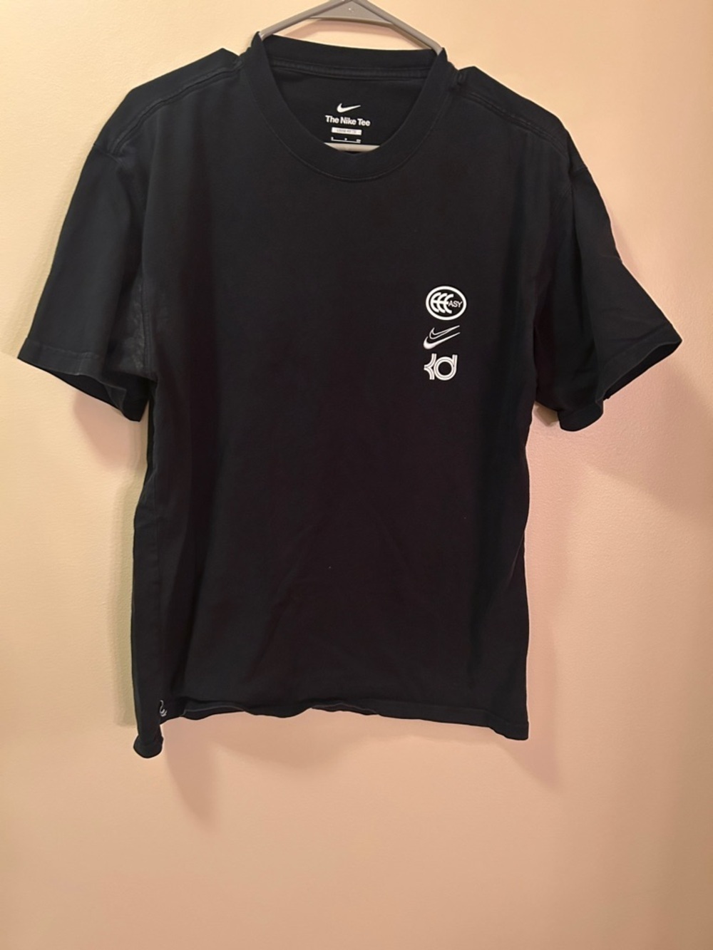 Nike Black Short Sleeve Tee Kevin Durant Men's Basketball T-Shirt Size S